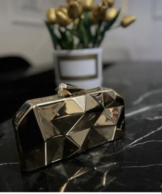 Resim Abiye Çanta Gold Metalik 