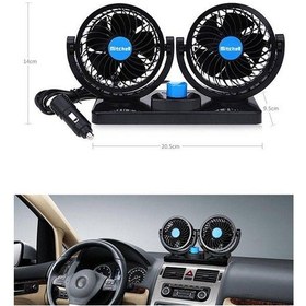 Resim Oto Araç Içi 360 Derece Dönebilen Mükemmel Soğutuc Vantilatör 12V 