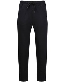 Resim Siyah Regular Fit Yandan Cepli Pamuklu Eşofman Altı Siyah796 