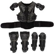 Resim Suntek Çocuklar İçin Motosiklet Zırh Takım Diz Dirsek Göğüs Sırt Koruyucu Pedleri 