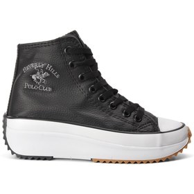 Resim Beverly Hills Polo Club Po-30021 Siyah-beyaz Içi Polarlı Kadın Hi Sneaker 