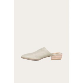 Resim Bueno Shoes Haki Deri Kadın Düz Terlik 