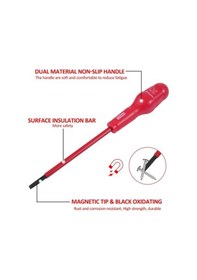 Resim Trendooze Yalıtımlı Ve Uçlu Tornavida Seti Profesyonel Phillips Parça Düz 9 1000v - St 