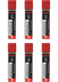 Resim Rotring Super Polimer 2B Kalem Ucu 0.7- 6 Adet 