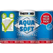 Resim Thetford Aqua Soft Tuvalet Kağıdı 6&amp 39 Lı Paket 