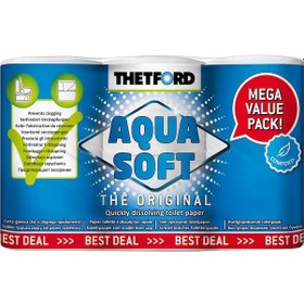 Resim Thetford Aqua Soft Tuvalet Kağıdı 6&amp 39 Lı Paket 