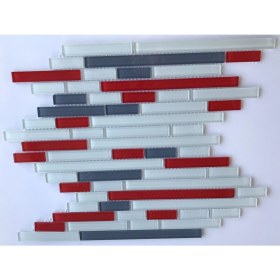 Resim Mcm Mutfak Tezgah Arası Kristal Cam Mozaik Mcm 61SM1902C 15X48-98-198 