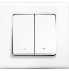 Resim Viko Linnera Jaluzi Kumanda Anahtarı(Çerçeveli)-Beyaz 