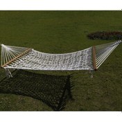 Resim Bilenhamak Çift Kişilik Düğümsüz Lüks Hamak (120 Cm Genişlik) Beyaz 