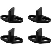 Resim Cep Kapısı Kılavuzu, 4 Adet Sürgülü Kapı Kılavuzu Sürgülü Ahır Kapısı Ray Takımı Dolap Kapısı Ahşap Kapı Ahır Kapısı İçin 