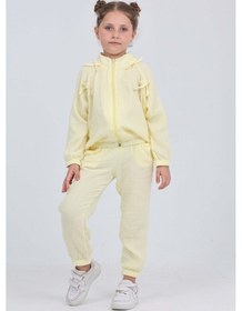 Resim Toontoy Kids Toontoy Kız Çocuk Fiyonk Detaylı Eşofman Takım Fuşya 