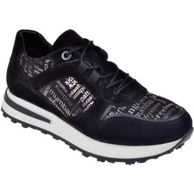 Resim pullman Hakiki Deri Kadın Spor Ayakkabı VOY-9386 SİYAH SÜET 