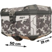 Resim Gp Kompozit Dsn01 Universal 45 Lt Desenli Alüminyum Motosiklet Çantası 