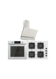 Resim Gl General Fryart GLO 206SC BASK - Calipso GLF 63CB - GLD 084B Beyaz Ankastre Set 