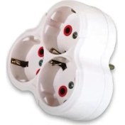 Resim Fetih Üçlü Topraklı Fişli Priz 