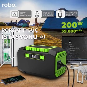 Resim robo 200 W Taşınabilir Güç İstasyonu Güç Kaynağı 