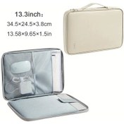 Resim Cordial 13-15.6 Inç Bej Yapay Deri Tam Açılır Tablet Cebi Laptop Çantası 3 Renk Diğer 