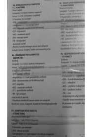 Resim Rawlink Kablosuz 15 Fonksiyonlu Bisiklet Bilgisayarı - Çok Amaçlı Bisiklet KM Saati – Wireless Pro 