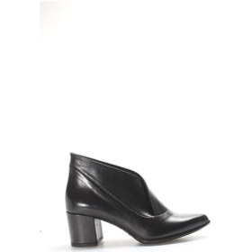 Resim Hakiki Deri Siyah Kadın Dolgu Topuk Bot 019za21-641-siyah Siyah 