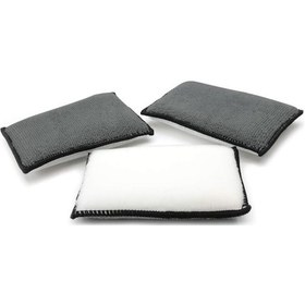 Resim Gajeena 3'lü Araba İçi Temizleme Sporu - İki Yönlü Mikrofiber Ve Yumuşak Fırça - Derinlemesine Temizlik, Dashboard & Koltuklar İçin Gri+beyaz 