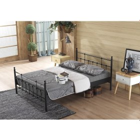 Resim Bedliga Lalas Ferforje Metal Çift Kişilik Karyola (230296700) 