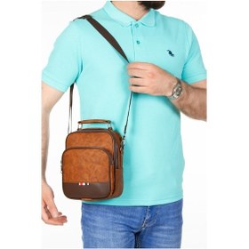 Resim Adelina Bags Kahverengi Crazy Deri El Ve Omuz Çanta Ve Mekanizmalı Kartlık Açık Kahverengi 