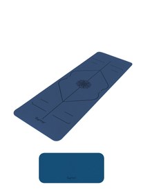 Resim Gymo Hizalamalı 6mm TPE Yoga Matı Pilates Minderi Diz Dirsek Koruyucu Matlı Set Mavi 