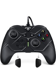 Resim WOTOBE PC Kablolu USB Gamepad Windows 10/11 Uyumlu 3,5 mm Ses Jaklı Makro ve Turbo Tuşlu Oyun Kolu 