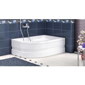 Resim Shower 80X100 Ferısya Asimetrik Oval Mini Küvet 