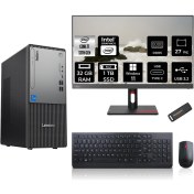 Resim Lenovo Thinkcentre Neo 50T Gen 5 Intel Core I7 13700 32GB 1tb SSD 27" Fhd Monitör W11H Masaüstü Bilgisayar & Per4 USB Bellek 12UB000LTRMNT358 