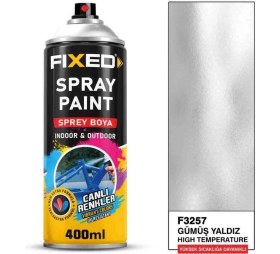 Resim Sgs Fıxed Sprey Boya Akrilik - Gümüş Yaldız Yüksek Isıya Dayanıklı 400ML(500°C) 