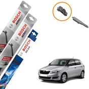 Resim Skoda Fabia Muz Silecek Takımı Ön Arka Bosch Aeroeco 2006-2013 