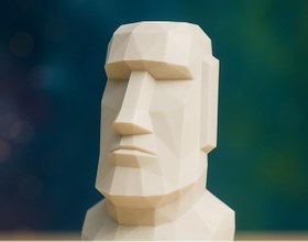 Resim HOUSETREND MODERN MİNİMALİST biblo moai figür Moai - Dünyanın En Büyük Heykelleri serisi- Moai - The Greatest Statues of the World series (8cm) 