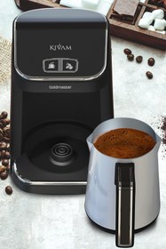 Resim GoldMaster Prokıvam Beyaz Geniş Hazne Çelik Cezveli Akıllı Yerleştirmeli Türk Kahve Makinesi 