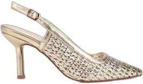 Resim HOTİÇ Kadın Gold Örgü Detaylı İnce Topuklu Stiletto 