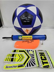 Resim admay FUTBOL TOPU,POMPA, TEKMELİK VE KALECİ ELDİVENİ SET HALİNDE 