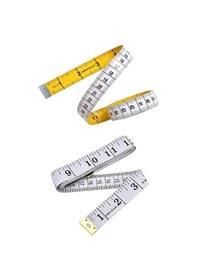 Resim 2 Adet Sarı Ve Beyaz Renk Terzi Mezurası 1.50 M Cm-inch 