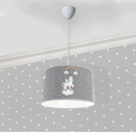 Resim Bebişim Halı Sevi̇mli̇ Uni̇corn Oyun Sarkıt Avize 