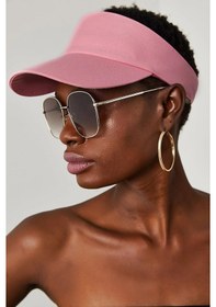 Resim Shopiolog Unisex Uv Koruyucu Vizör Kasket Siperlik Tenis Şapka - Pembe 
