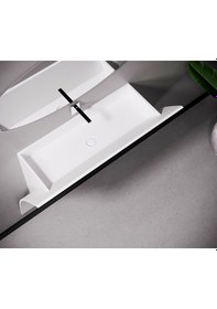 Resim CarinaDesign Tasarım Corian Akrilik Banyo Lavabosu 