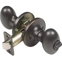 Resim SHC4200 750588 Yumurta 2 Yönlü Mandal Gizlilik Kapı Tokmağı, Ovuşturdu Bronz, Yatak ve Banyo 