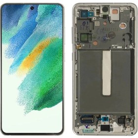 Resim Samsung Uyumlu Galaxy S21 Fe G990 Lcd Ekran Dokunmatik Silver Servis Çıtalı 