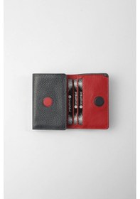 Resim Cengiz Pakel Hakiki Deri Gizli Mıknatıs Detaylı Unisex Cüzdan - 13708 - Lacivert/kırmızı 13708-lacivert-kırmızı 