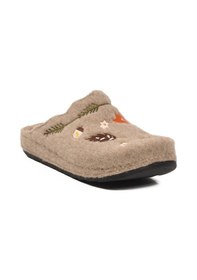 Resim Camel Keçe Anatomik Kadın Ev Terliği K-9561 Z Camel 