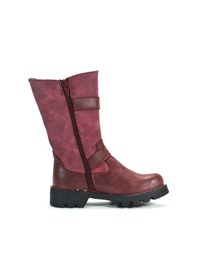 Resim Pinky Hakiki Deri Bordo Fermuarlı Kız Çocuk Çizme 26-30 Bordo 