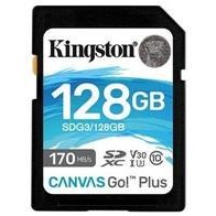 Resim Kingston 128 GB SD SDG3/128GB Canvas Go+ Cl10 