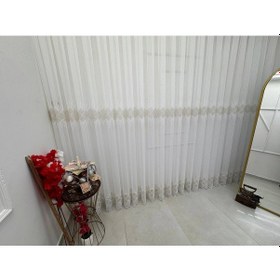 Resim Nivemeshome Elin 2573 Gold Detay 1/2,5 Pileli Tül Perde Apm Gold 