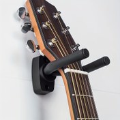 Resim 1 adet/2 adet Gitar Duvar Askısı Standı - Metal Sünger Kaymaz Duvara Monte Asıcı, Gitarlar, Ukuleleler, Kemanlar için - Yer Tasarruflu Dayanıklı Siyah Enstrüman Sergi Tutucu, Güvenli Tutuşlu, Şık Modern Tasarım, Kaymaz Tasarım, Sağlam Yapı, Ukulele Düzenleyici, Ev Stüdyo Kurulumu 