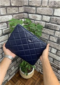 Resim Guard Lacivert Large Capitone Clutch Çanta 