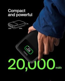 Resim Belkin BoostCharge 3 Portlu Dizüstü Powerbank 20K, USB-C ve USB-A Portları, Hızlı Şarj USB-C Güç Dağıtımı, MacBook, iPhone 17, 16 Serisi, iPad Pro, Galaxy S25 vb. için Taşınabilir Şarj Cihazı - Siyah 